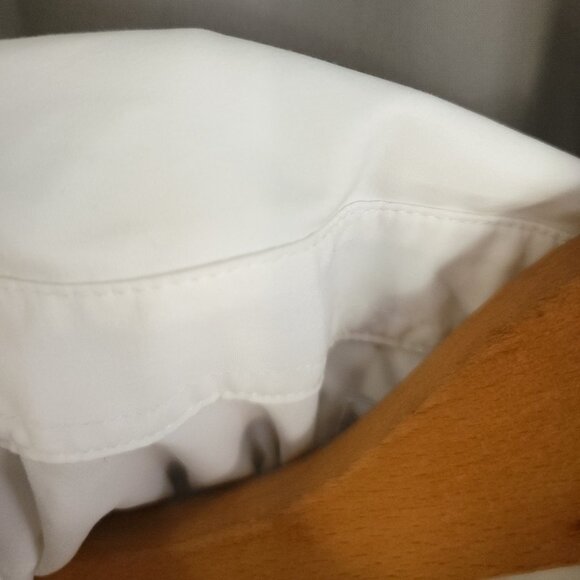 Cafe Luna Shirt Men's 2XL Short Sleeve Button Front White Embroidered - Picture 5 of 14